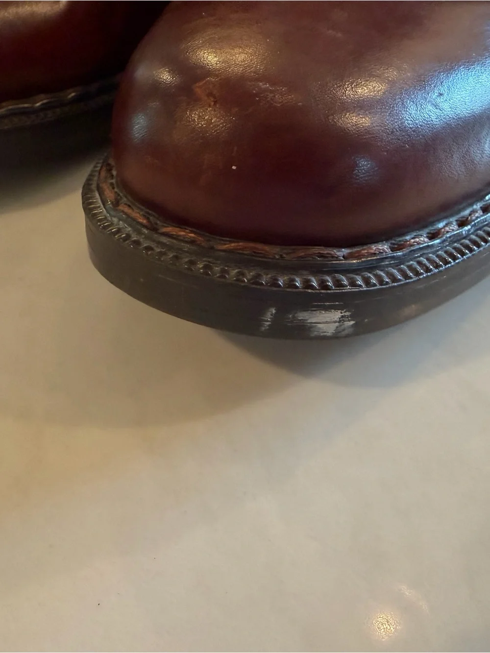 Johnston & Murphy passport made in Italy Chestnut Brown Leather Chukka Boots 10*